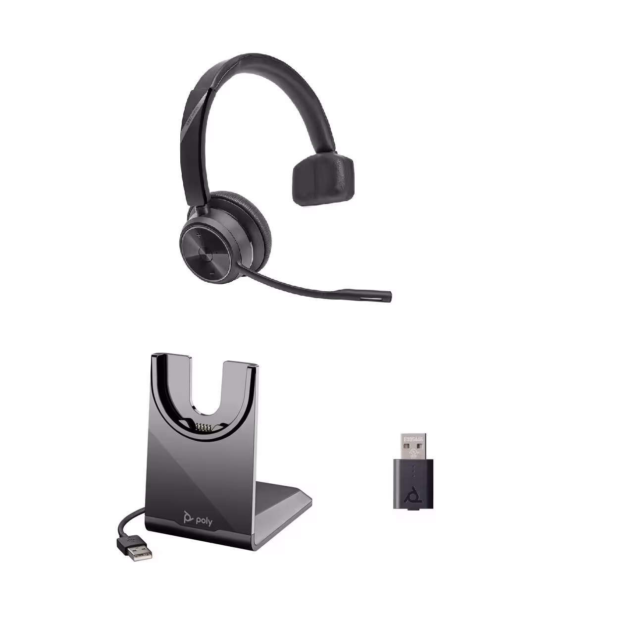 Poly Savi 7310-M USB D400 Teams Mono DECT Headset am PC für Microsoft Teams Zertifiziert