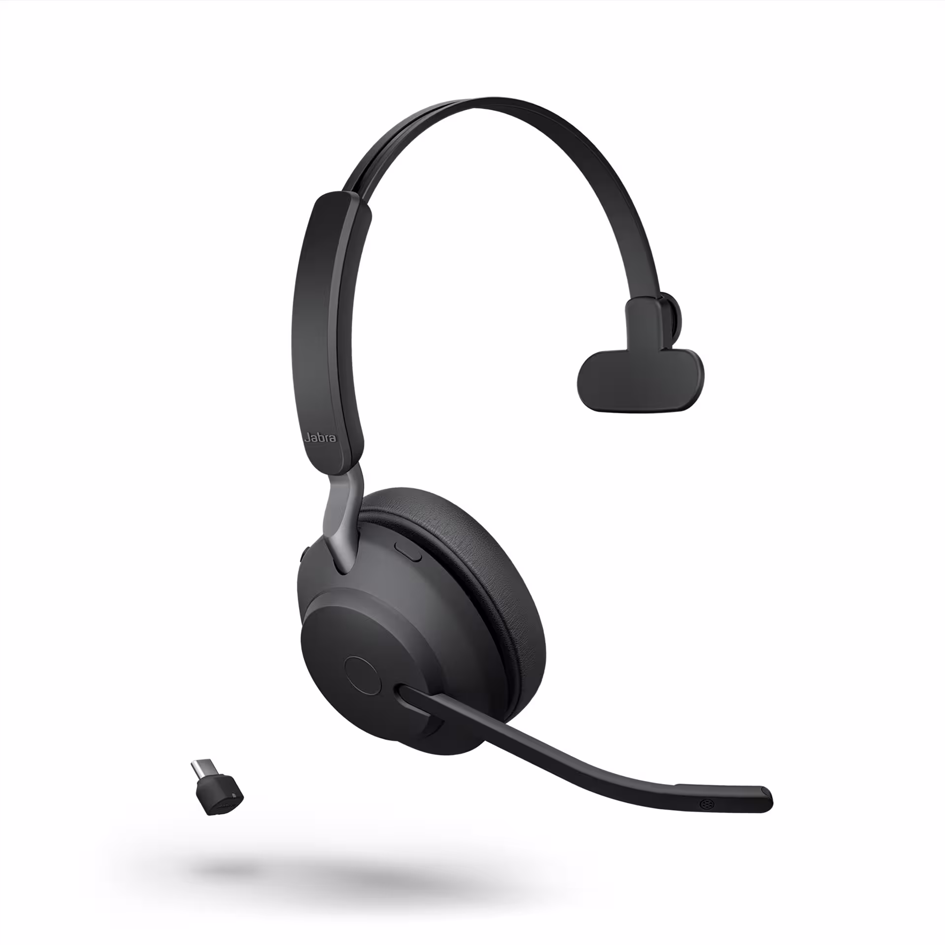 Jabra Evolve2 65 Link380/390c UC Mono Black Bluetooth NC Headset inkl. Link 380/390c  USB-C UC BT Dongle an PC Softphone/Mobiltelefon für UC