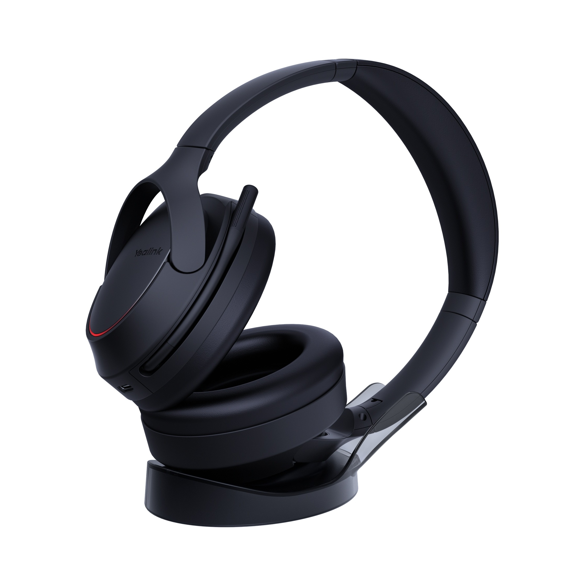 Yealink BH78 ANC Stereo Over-Ear Stand UC USB-C/A Bluetooth Headset inkl. Ladeständer & BT51C USB-C Dongle