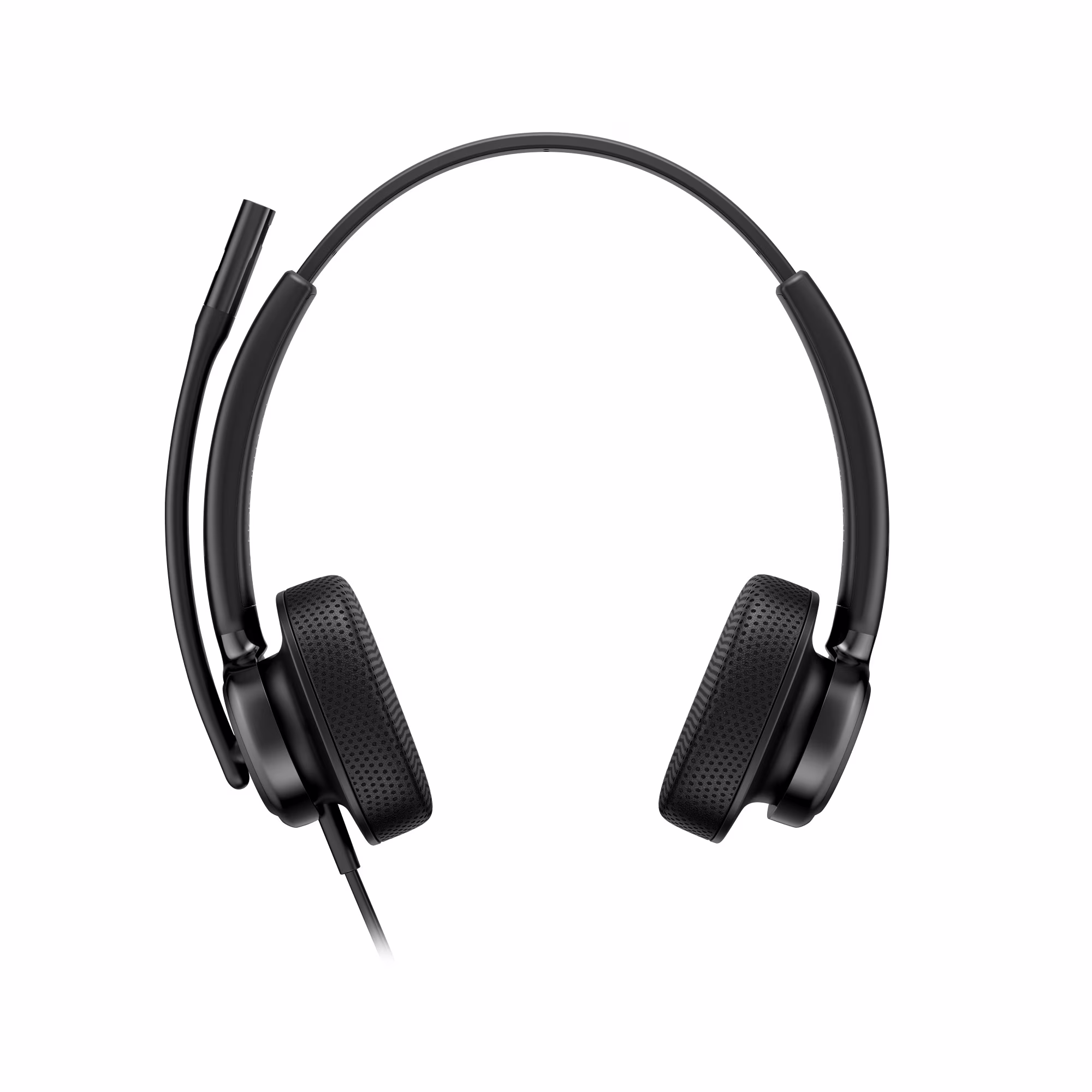 HP Poly Mission 425 Stereo USB-C/A Headset mit Kunstlederpolster mit USB-C auf USB-A Adapter