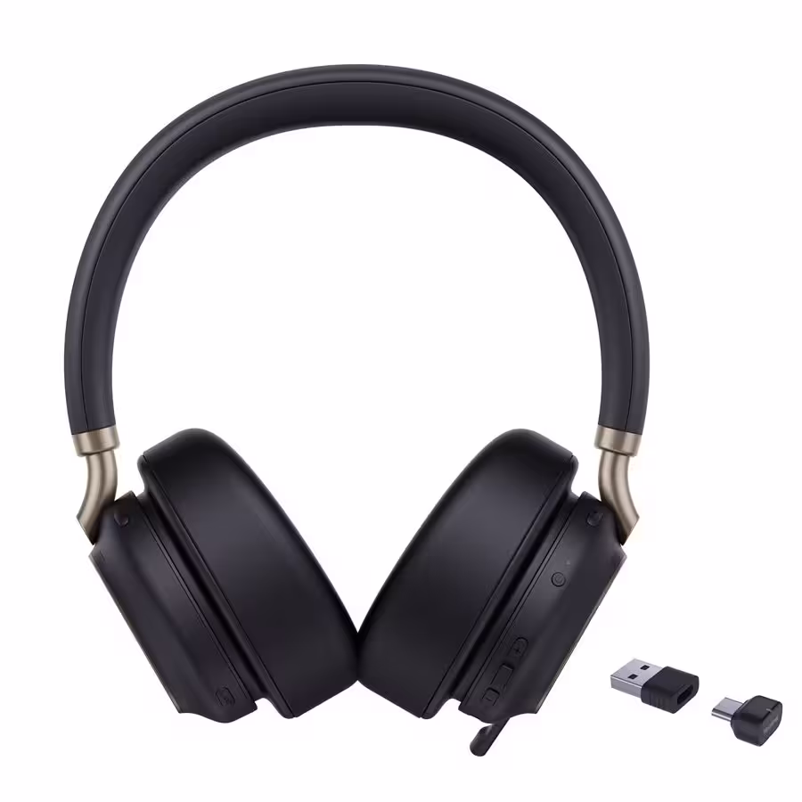 Yealink BH76 Plus ANC Stereo Stand Teams USB-C/A Bluetooth Headset inkl. Ladeständer & BT51C USB-C Dongle