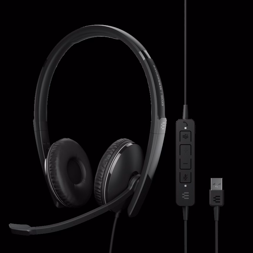 EPOS ADAPT 160T ANC USB-C Stereo Headset inkl. In-Line Call Control und ANC (Active Noice Cancelling