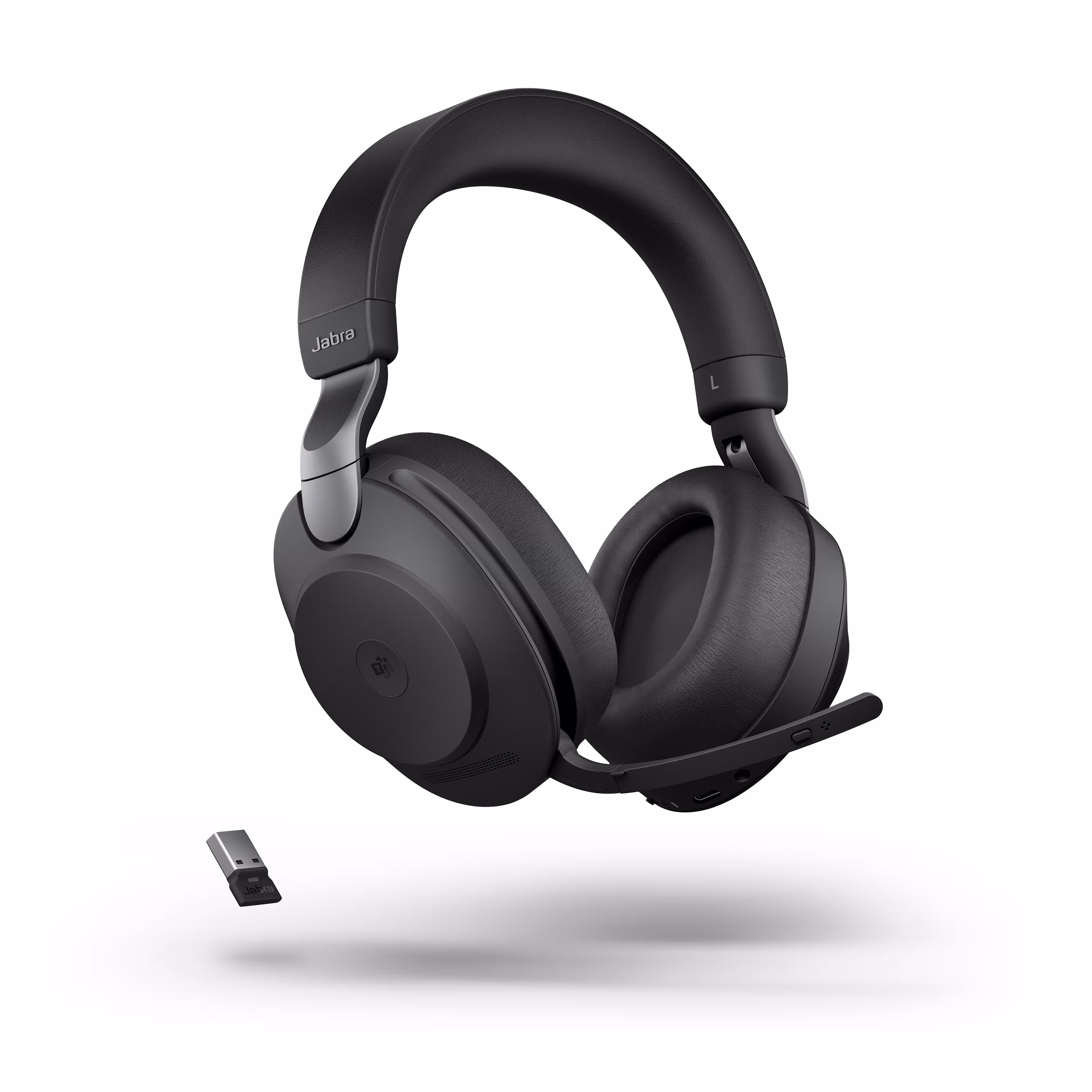 Jabra Evolve2 85 Link380/390a MS Stereo Black ANC Bluetooth NC Headset inkl. Link 380/390 USB-A MS Teams BT Dongle für Microsoft Teams