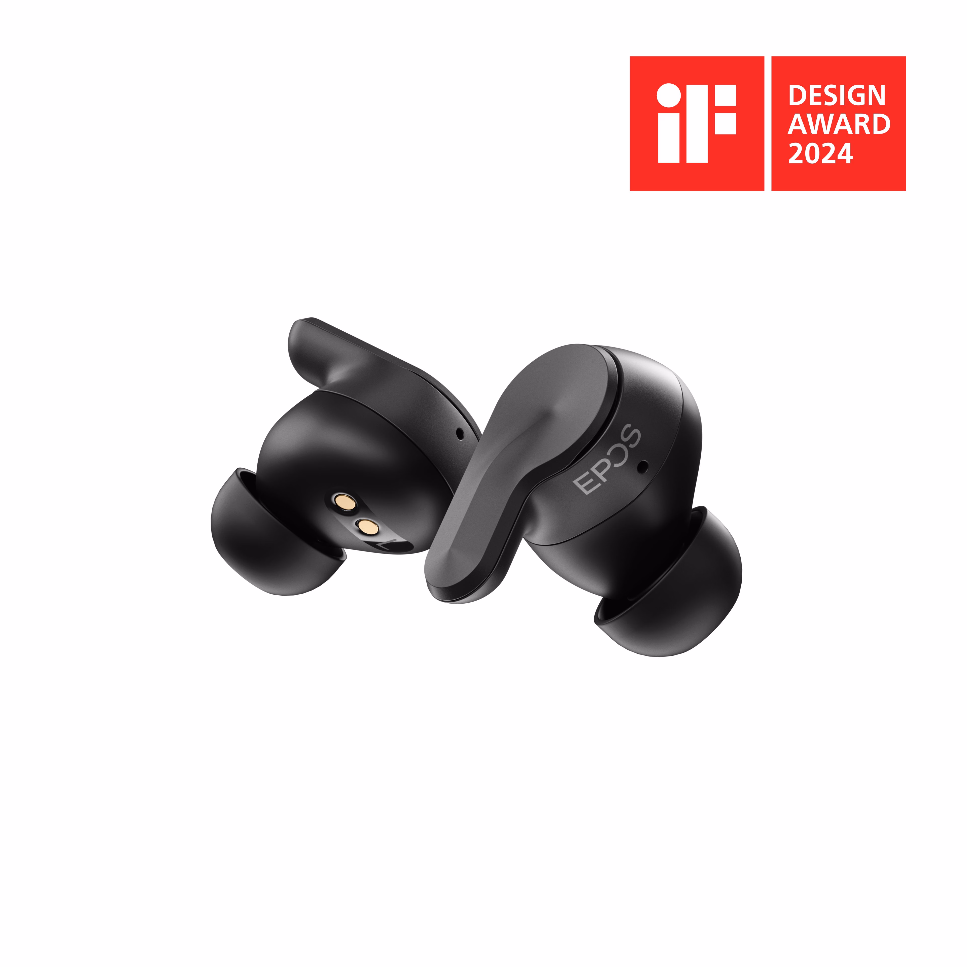 EPOS ADAPT E1 Black IPX5 Hybrid ANC Bluetooth Earbuds inkl. Ladecase & USB-C Dongle