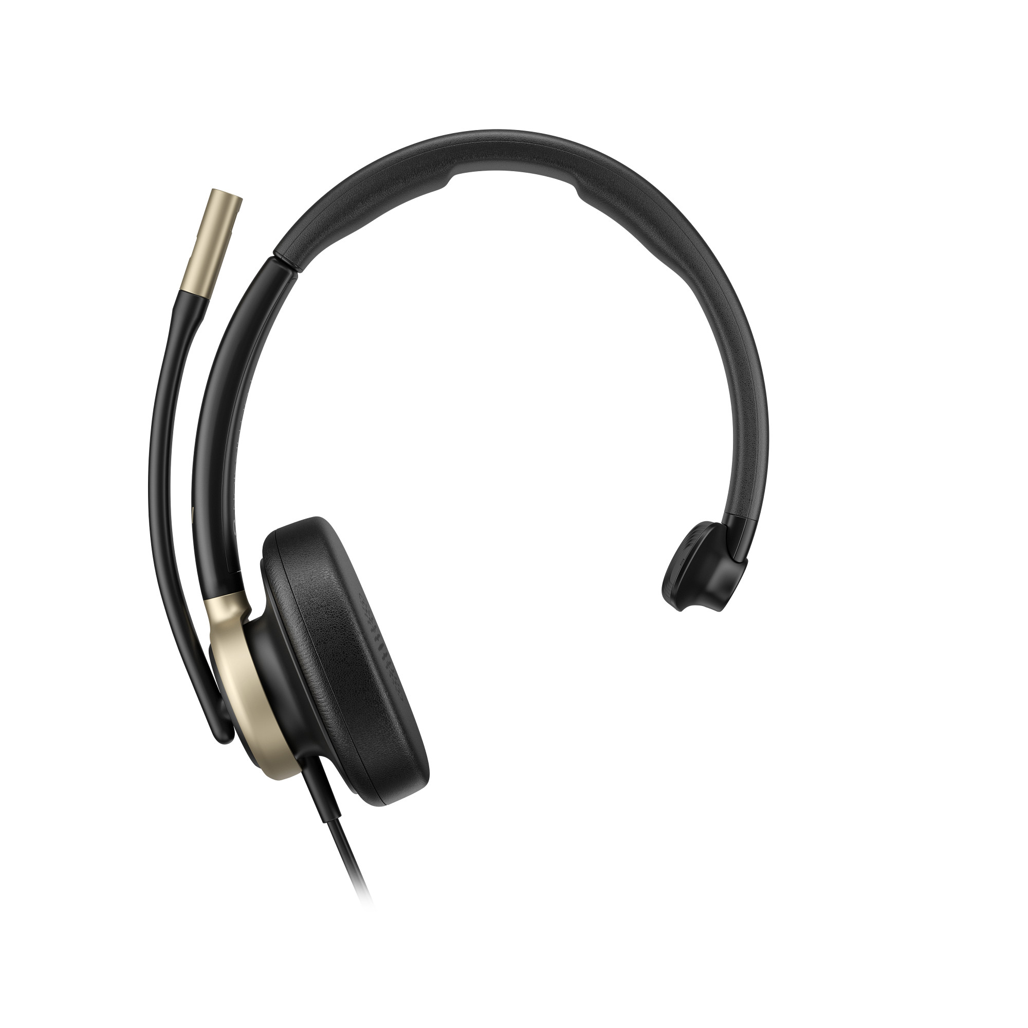 HP Poly Mission 815 Monaural ANC USB-C/A Headset mit Kunstlederpolster mit USB-C auf USB-A Adapter