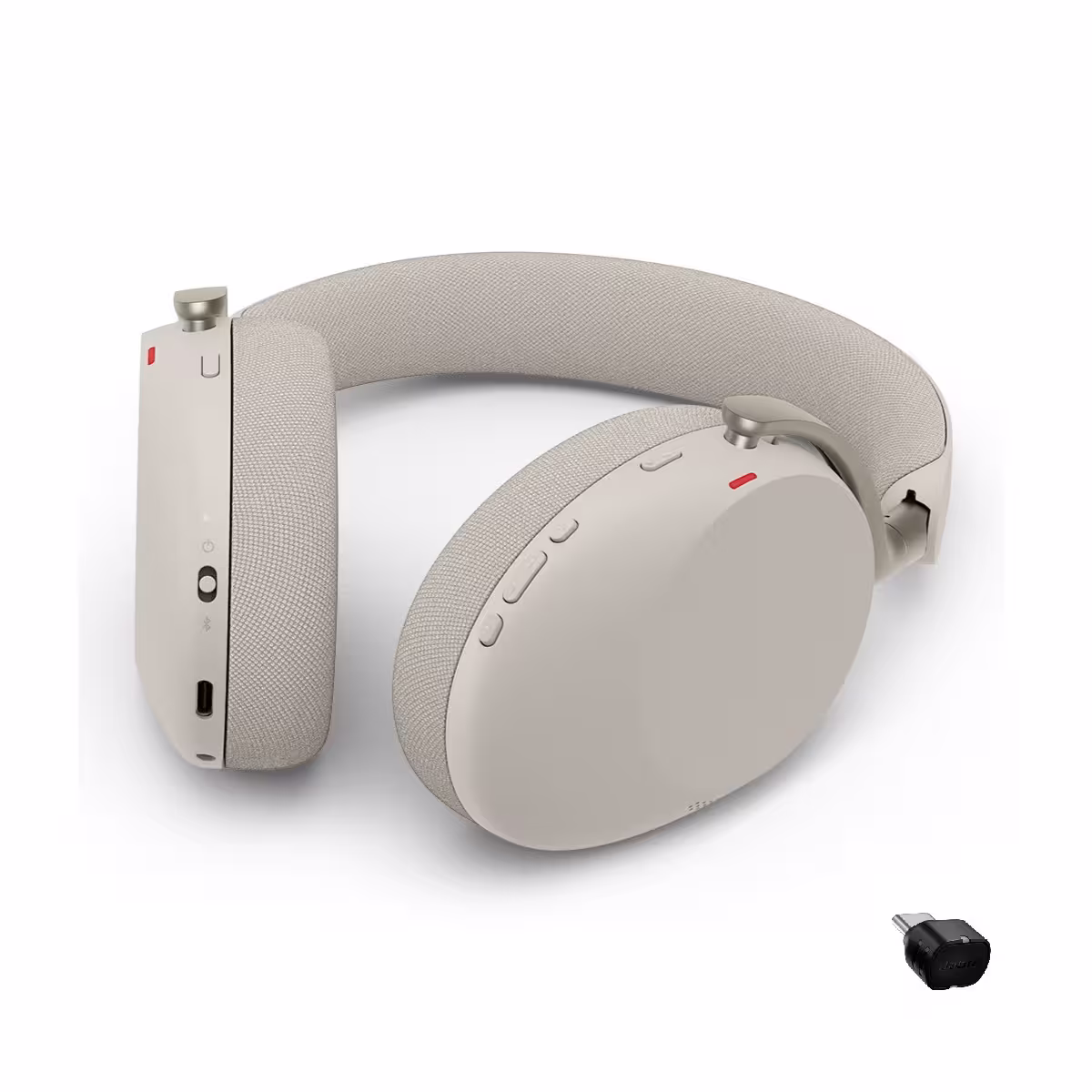 Jabra Evolve3 85 Link390c MS Stereo ANC Over-Ear Grey Bluetooth Headset inkl. Link 390c USB-C MS Teams BT Dongle