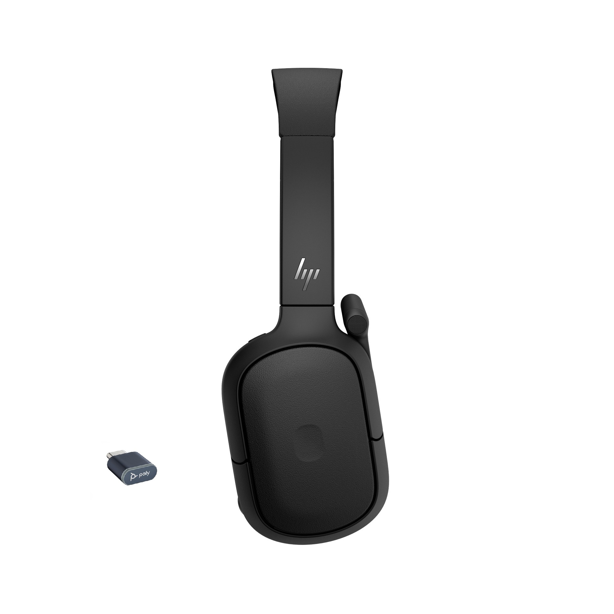 HP Poly Focus 625 Stereo Bluetooth ANC Headset inkl. BT700 Bluetooth USB-C Dongle & USB-C auf USB-A Adapter