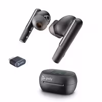 HP Poly Voyager Free 60+ UC USB-C Touchscreen ANC True-Wireless In-Ear Bluetooth Earbuds inkl. Touchscreen Ladecase & BT700 USB-C UC BT Dongle
