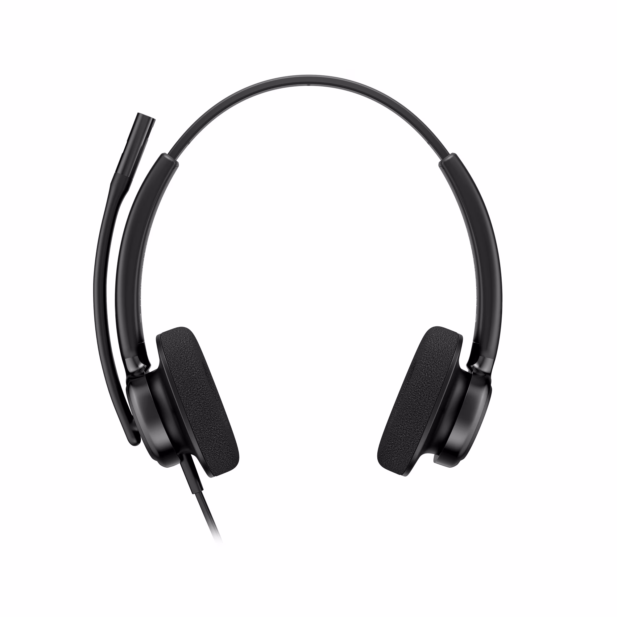 HP Poly Mission 425 Classic Stereo USB-C/A Headset mit Schaumstoffpolster mit USB-C auf USB-A Adapter