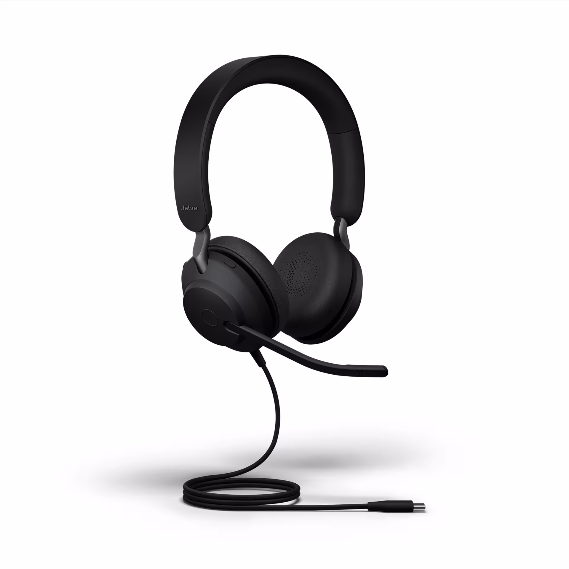 Jabra Evolve2 40 SE >Ext. Cord< USB-C UC Stereo NC Headset mit verlängertem Kabel