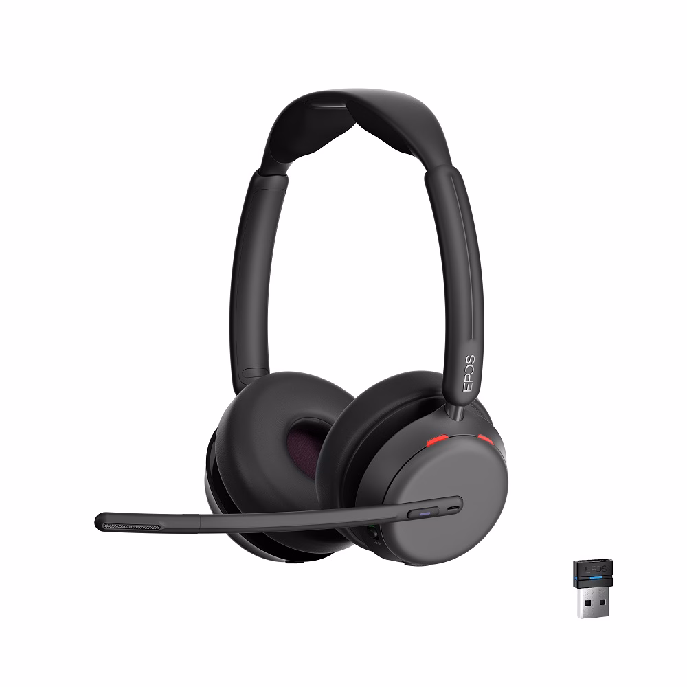 EPOS IMPACT 1060T ANC Teams Stereo Bluetooth Headset mit BTD 800 USB-A Bluetooth Dongle