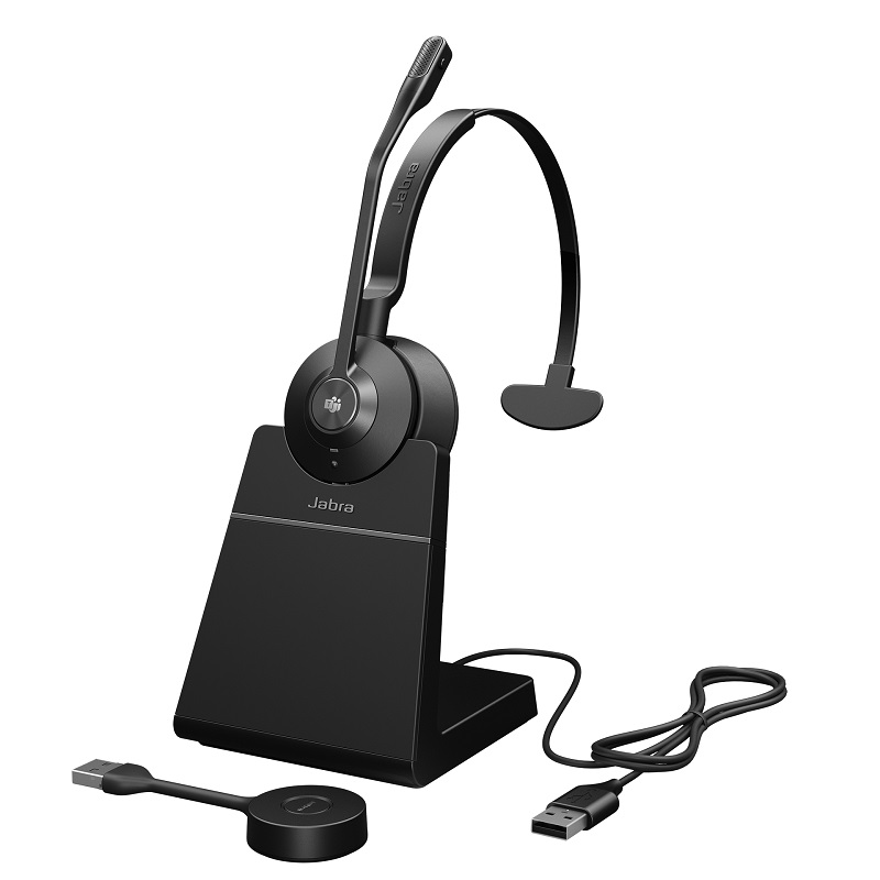 Jabra Engage 55 Mono MS USB-A Stand & Link 400a MS Teams DECT USB-A Dongle