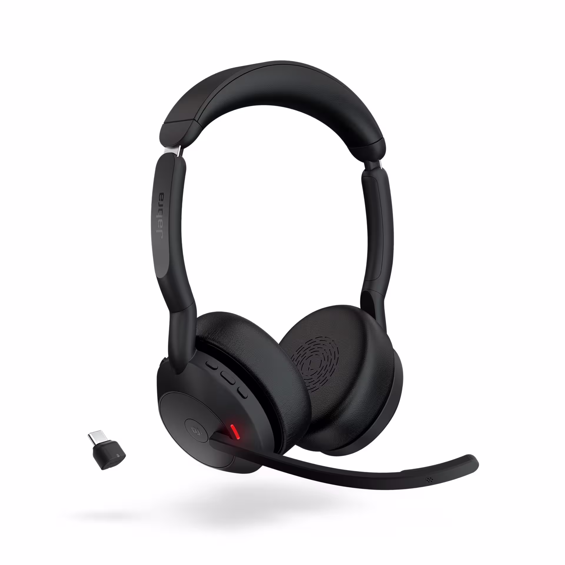 Jabra Evolve2 55 Link380/390c MS Stereo Bluetooth ANC Headset inkl. Link380/390c USB-C Bluetooth Dongle für MS Teams