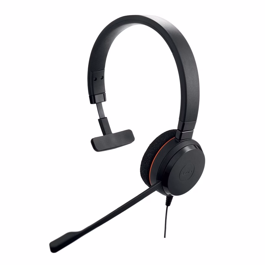 Jabra Evolve 20 USB C/A MS Teams Mono Headset mit USB-C auf USB-A Adapter