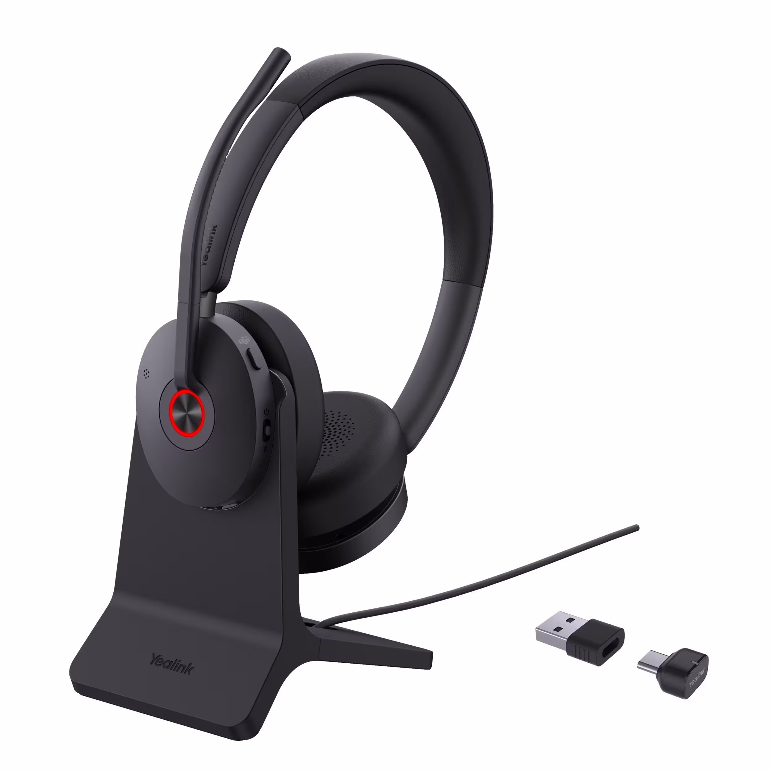 Yealink BH74 ANC Stereo Stand Teams USB-C/A Bluetooth Headset inkl. Ladeständer & BT51C USB-C Dongle