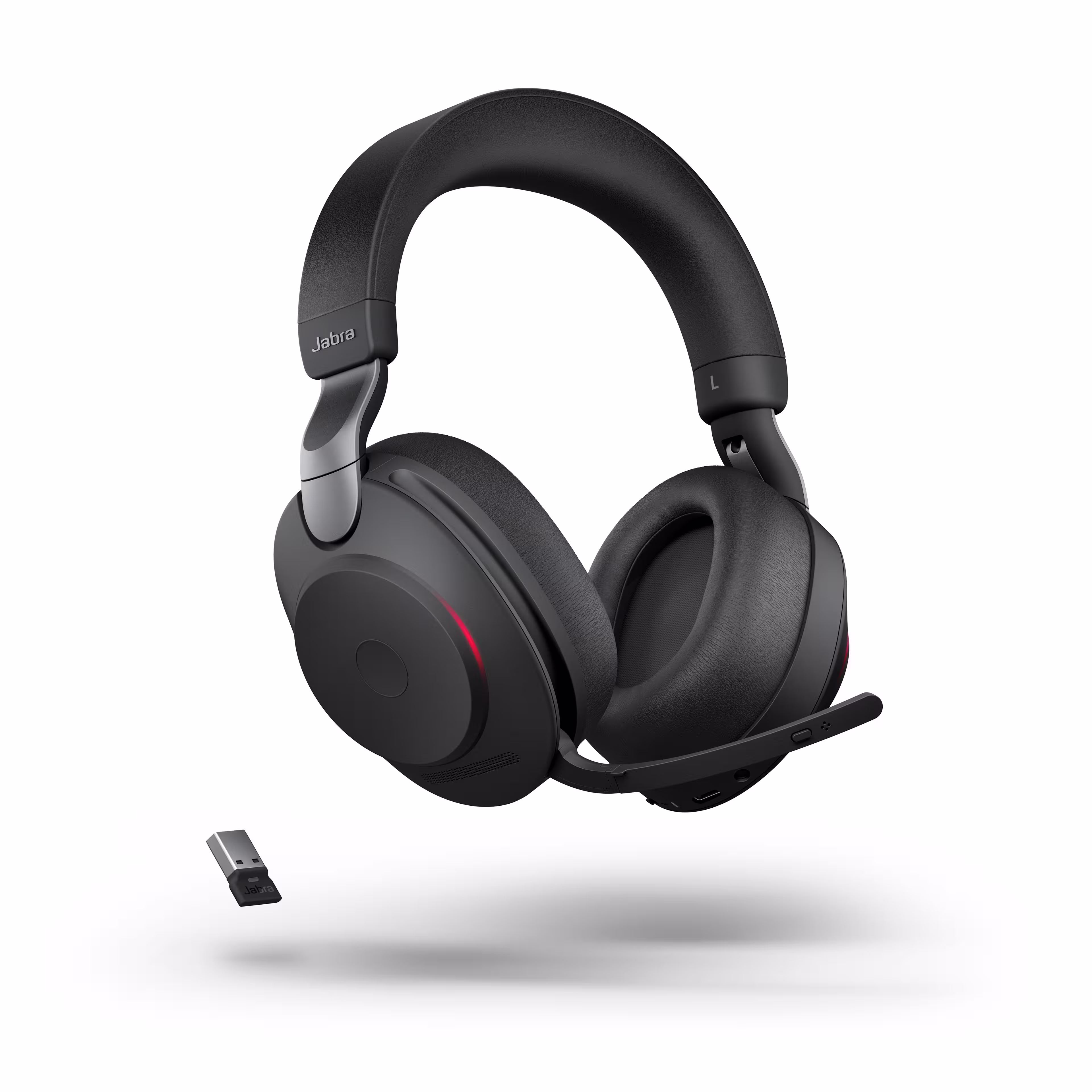 Jabra Evolve2 85 Link380/390a UC Stereo Stand Black ANC Bluetooth NC Headset inkl. Deskstand & Link 380/390 USB-A UC BT Dongle für UC