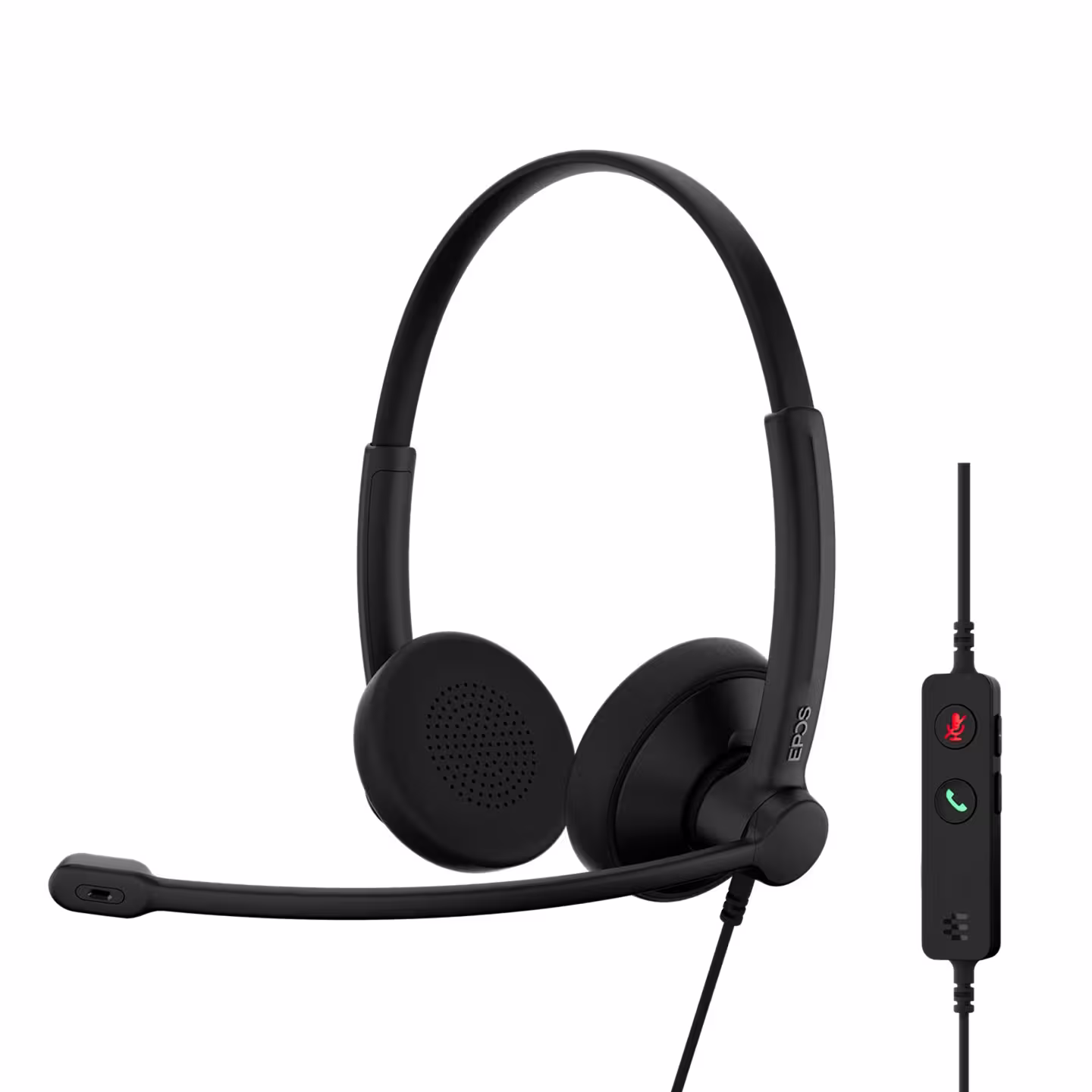 EPOS IMPACT 100 UC USB-C/A Stereo Headset inkl. USB-A Adapter & Call Control