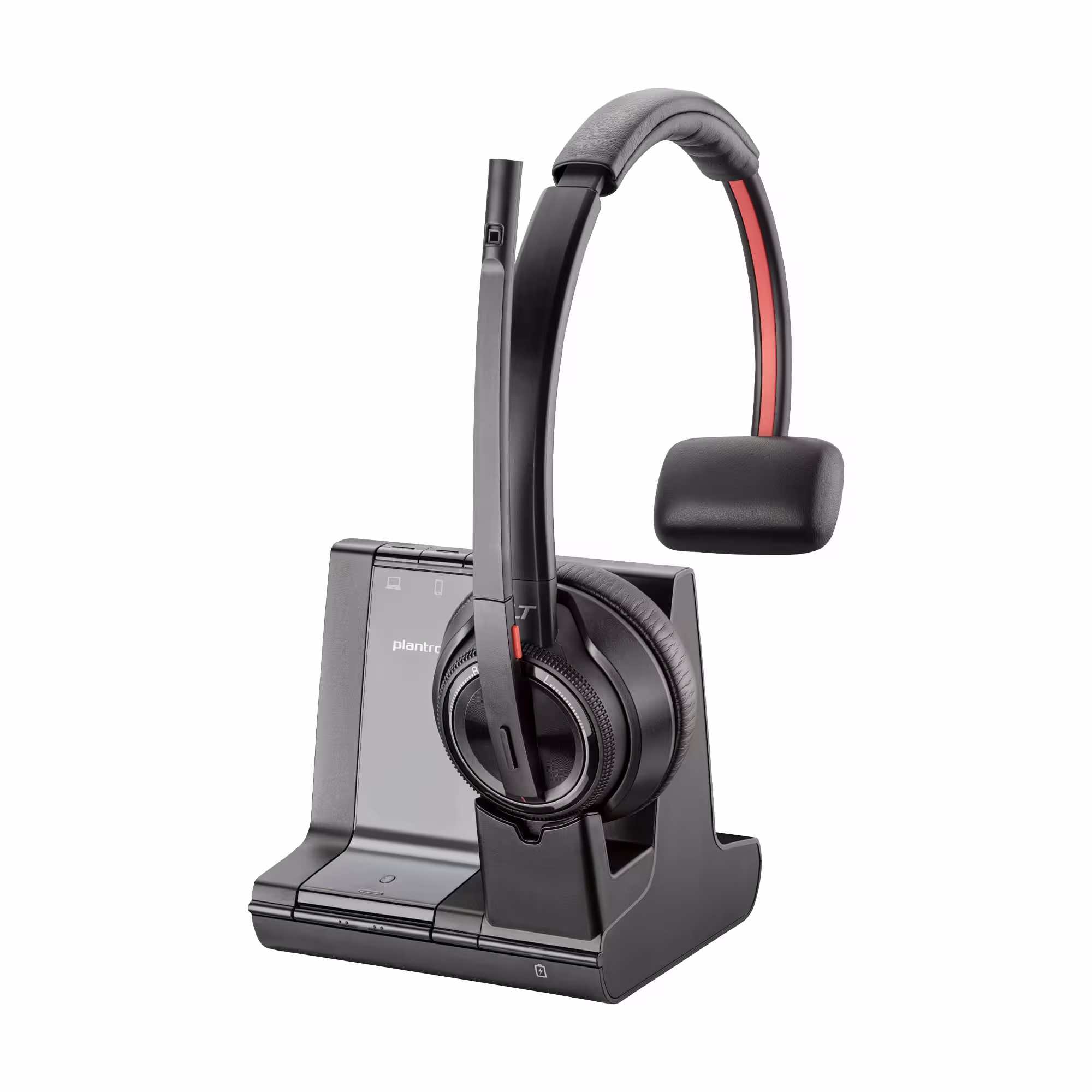 Poly Savi 8210 Mono Office DECT NC Headset für Festnetz, PC Softphone und Mobiltelefon