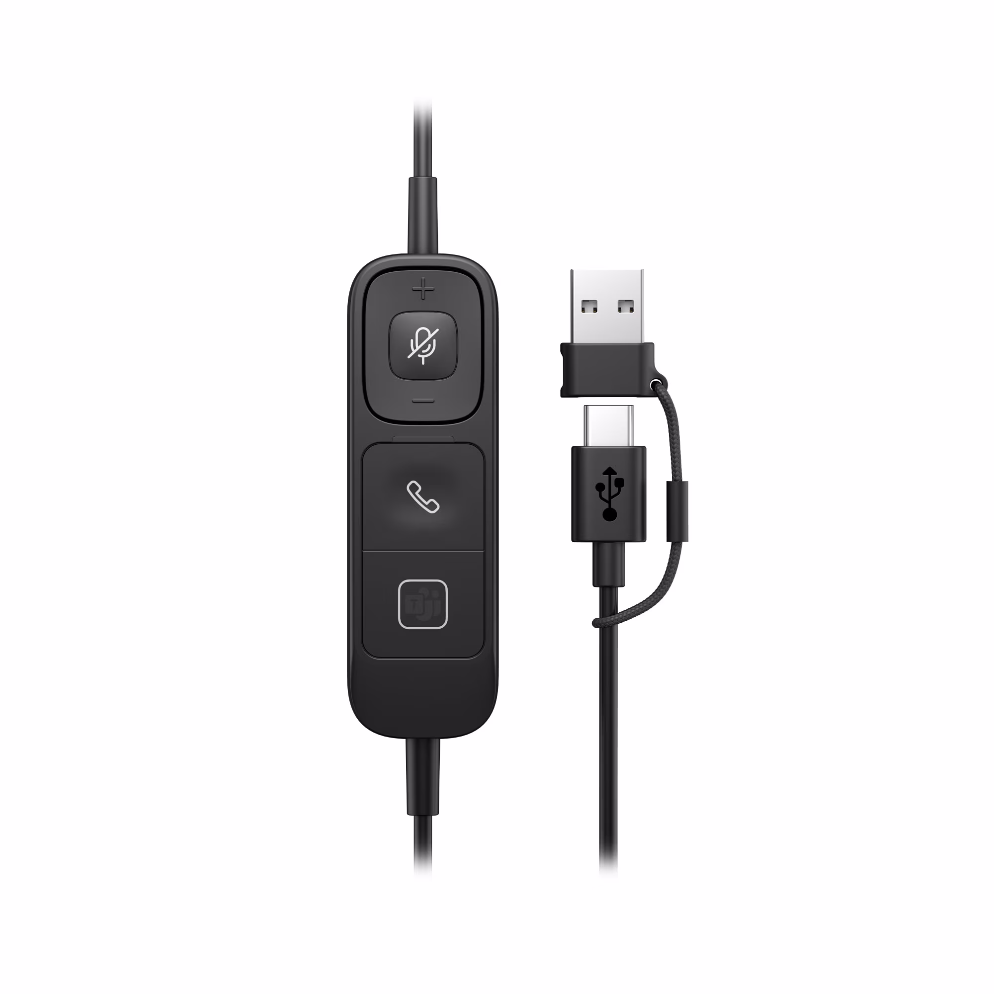 HP Poly Mission 415 Classic Monaural USB-C/A Headset mit Schaumstoffpolster mit USB-C auf USB-A Adapter