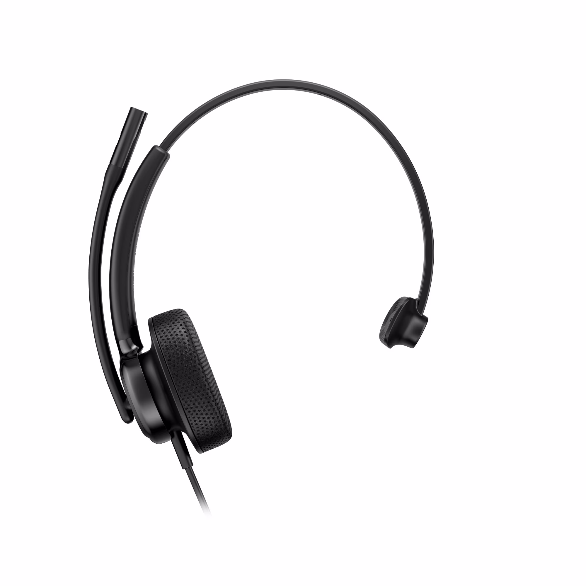 HP Poly Mission 415 Monaural USB-C/A Headset mit Kunstlederpolster mit USB-C auf USB-A Adapter