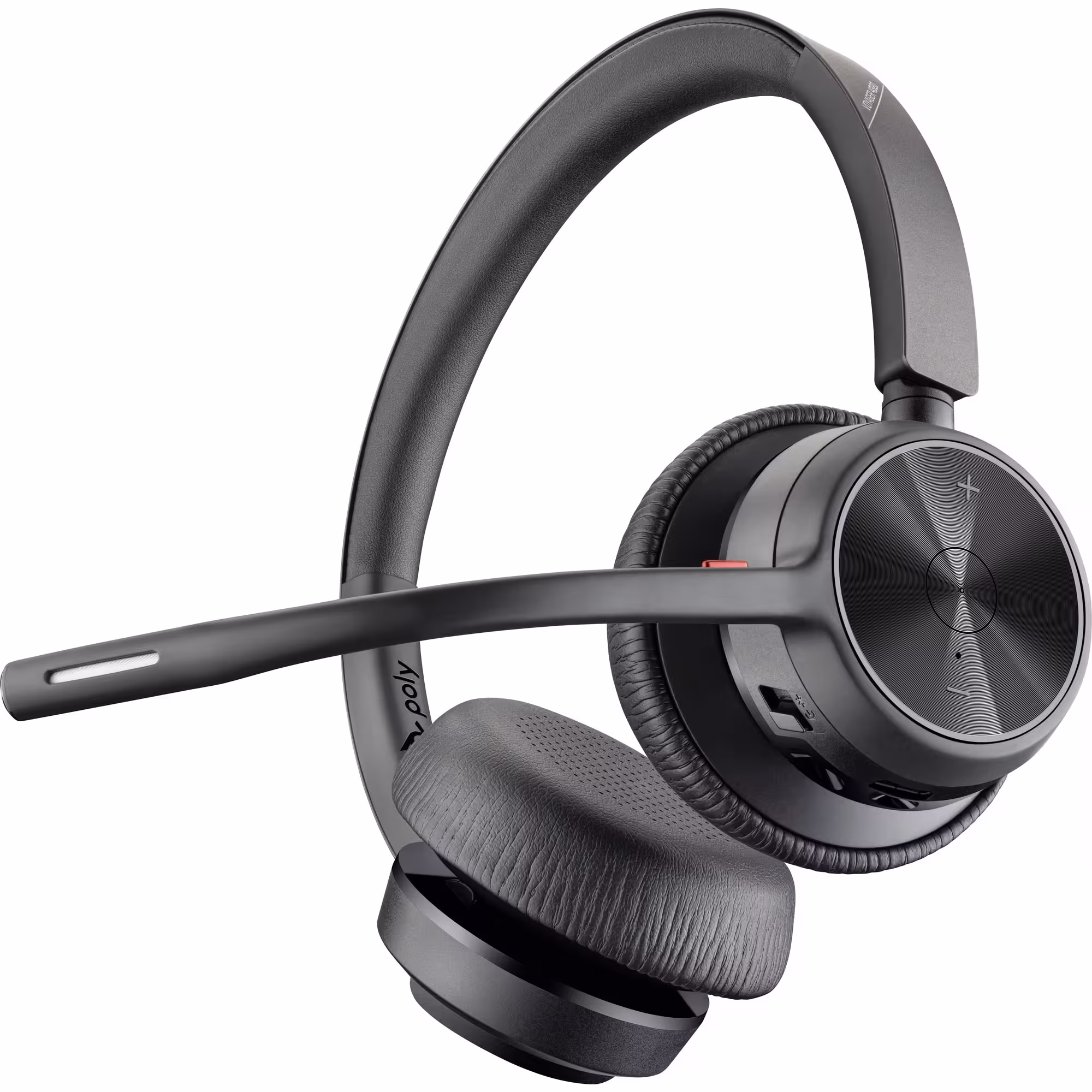 Poly Voyager 4320 UC USB-A Stereo Bluetooth Headset inkl. BT700 USB-A Dongle für UC