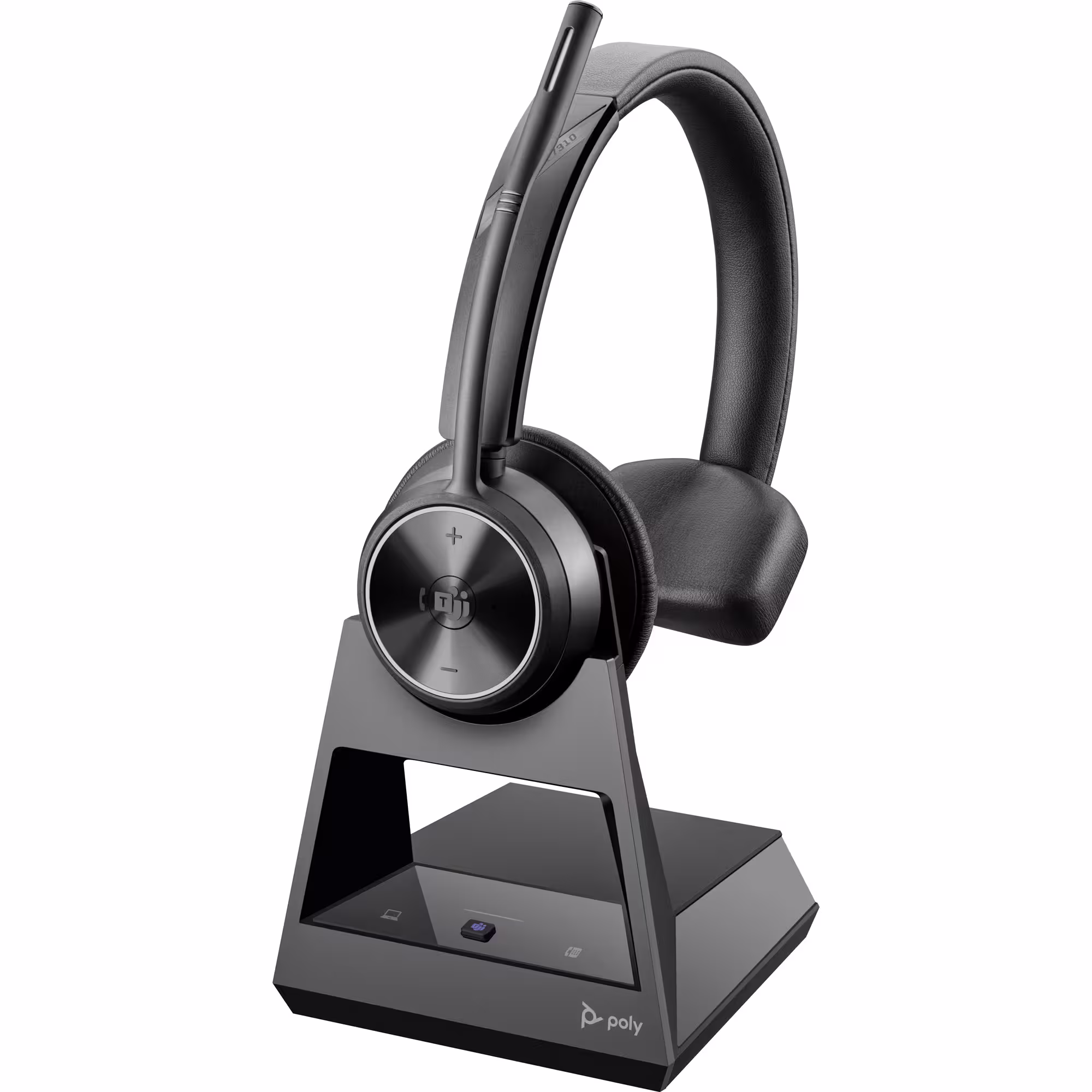 Poly Savi 7310-M Office Teams Mono Ultra-Secure DECT NC Headset mit Acoustic Fence für Festnetz und