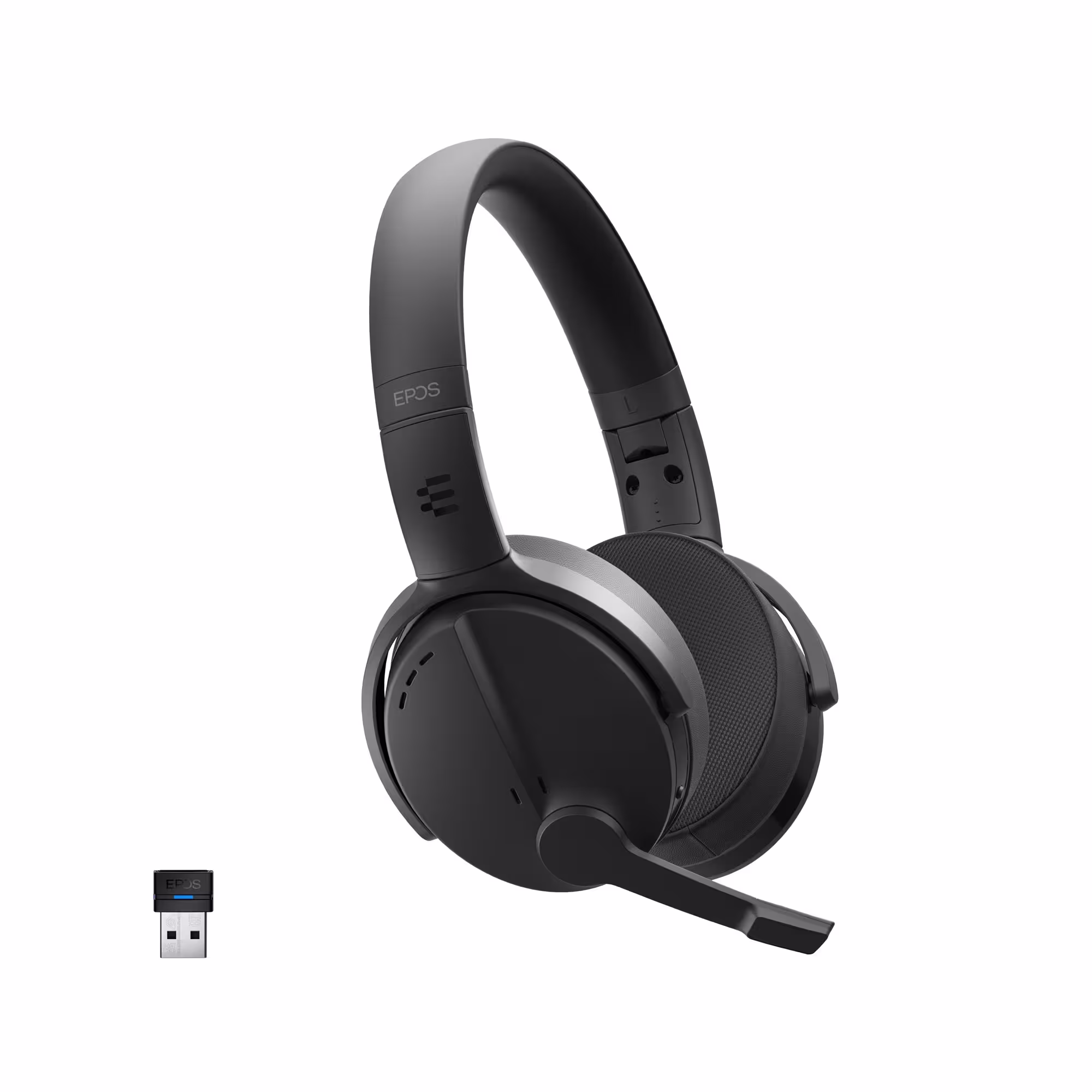 EPOS ADAPT 560 II UC MS Stereo On-ear Bluetooth Headset mit ANC & BTD 800 USB Bluetooth Dongle (Opti