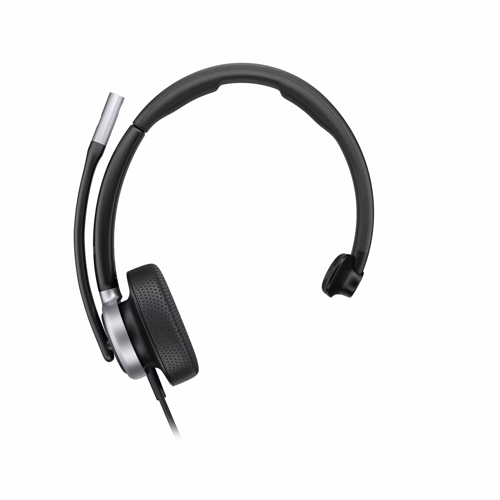 HP Poly Mission 615 Monaural USB-C/A Headset mit Kunstlederpolster mit USB-C auf USB-A Adapter