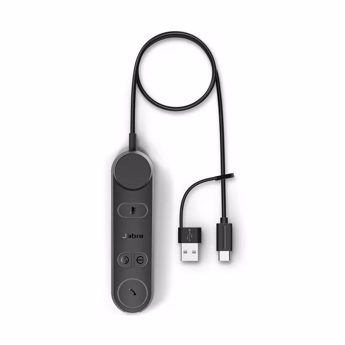 Jabra Engage 50 II MS Stereo Headset & Link USB C/A MS mit USB-C auf USB-A Adapter