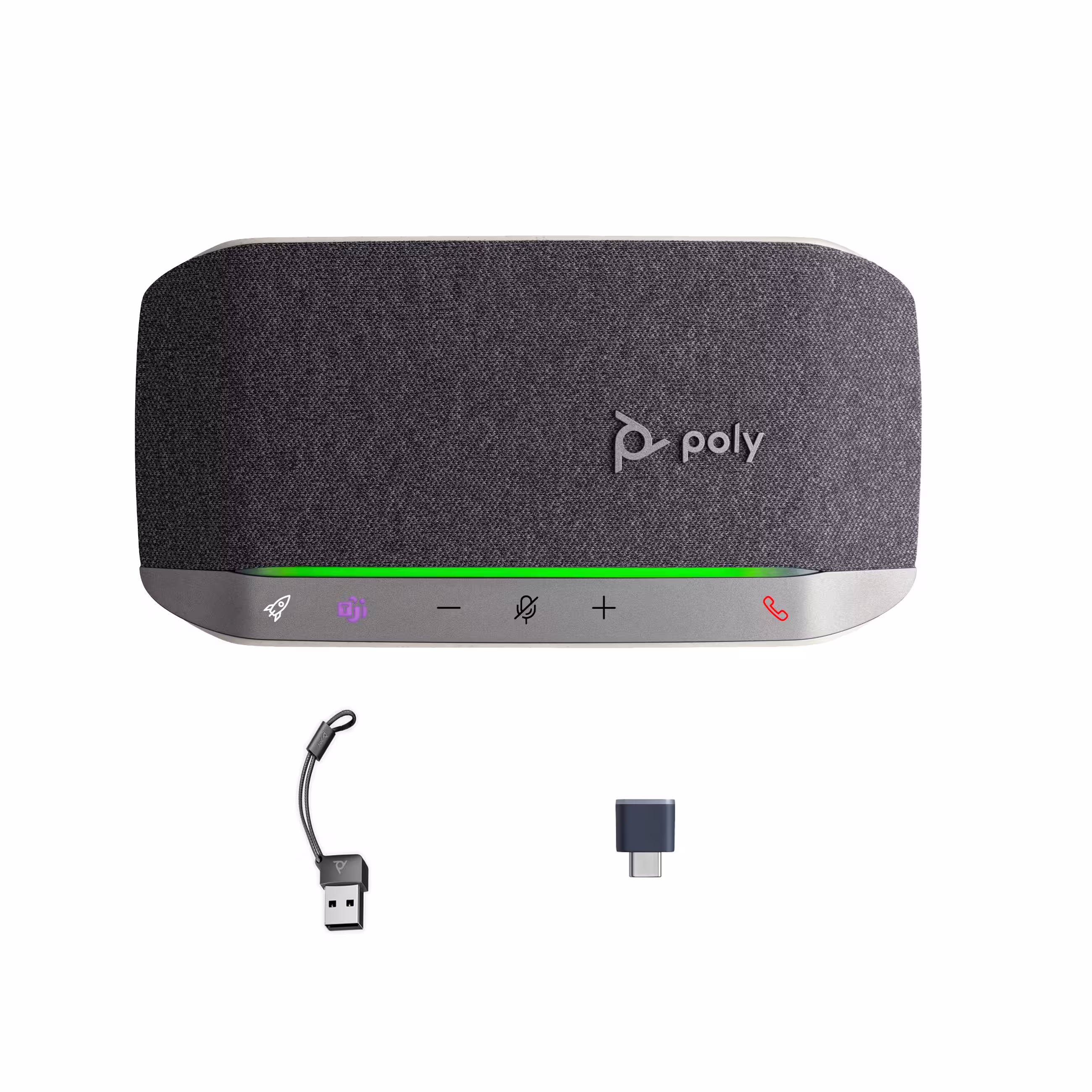 POLY SYNC 20+ Teams USB-C/A & BT KS inkl. BT700 Bluetooth USB-C Dongle für Teams mit USB-C auf USB-A Adapter