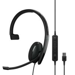 EPOS ADAPT 130T II USB-A Mono Teams/UC Headset inkl. In-Line Call Control für PC